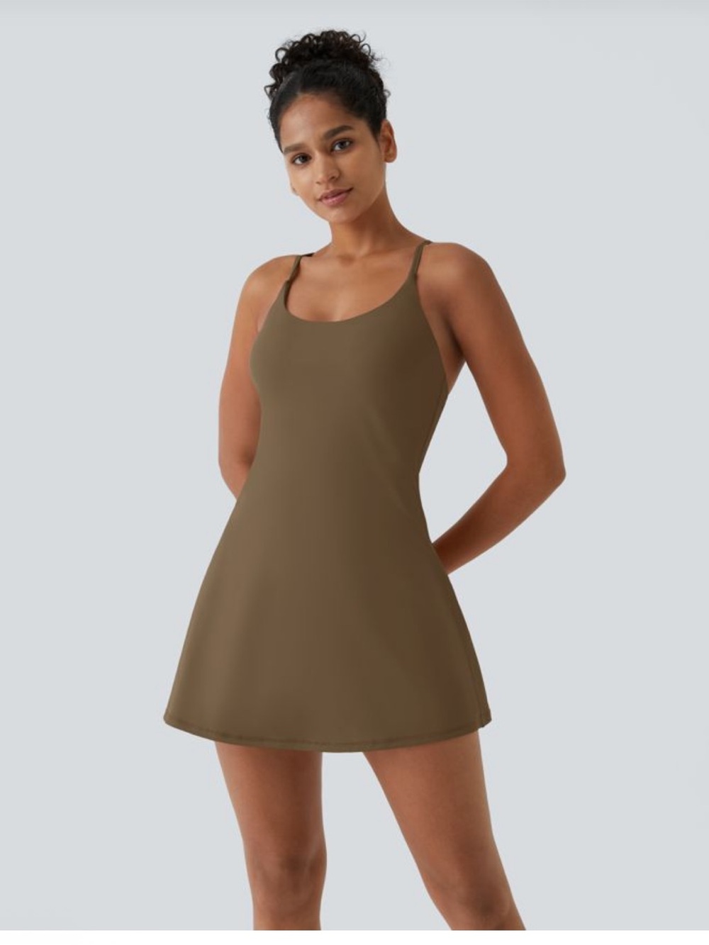 Halara Chestnut Brown active/athletic dress